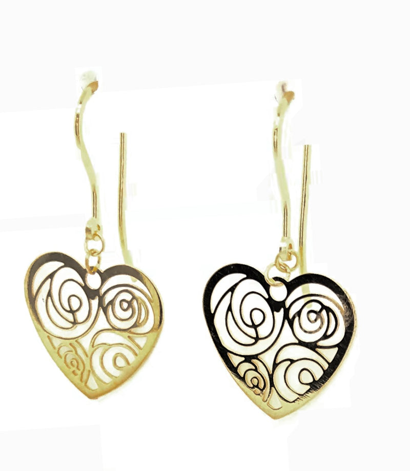 9ct Yellow Gold Shepherd Hook Earrings 