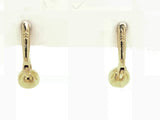 9ct Yellow Gold Continential Swarovski Earrings 
