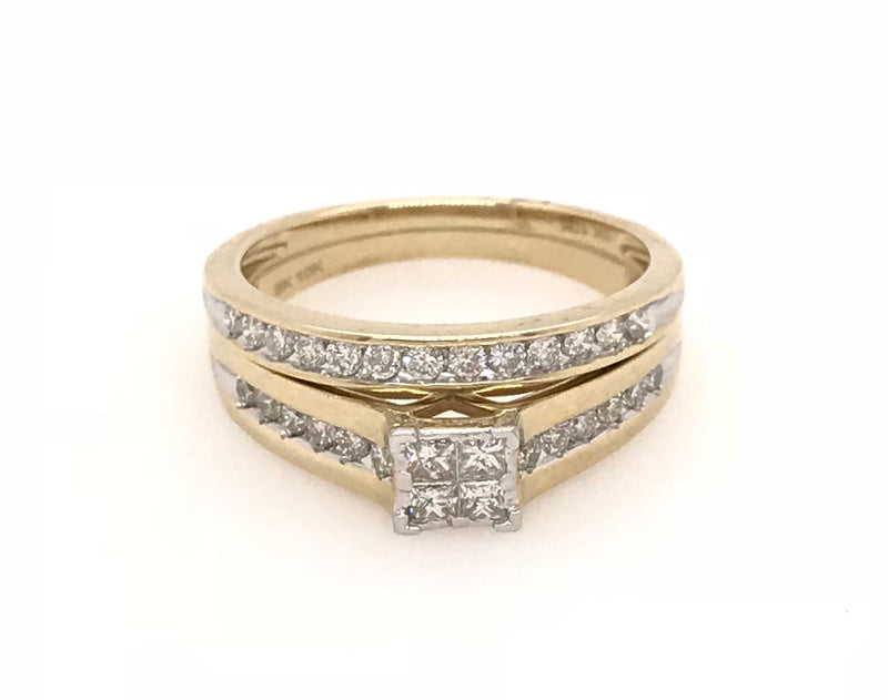 10ct Yellow Gold Bridal Set 
