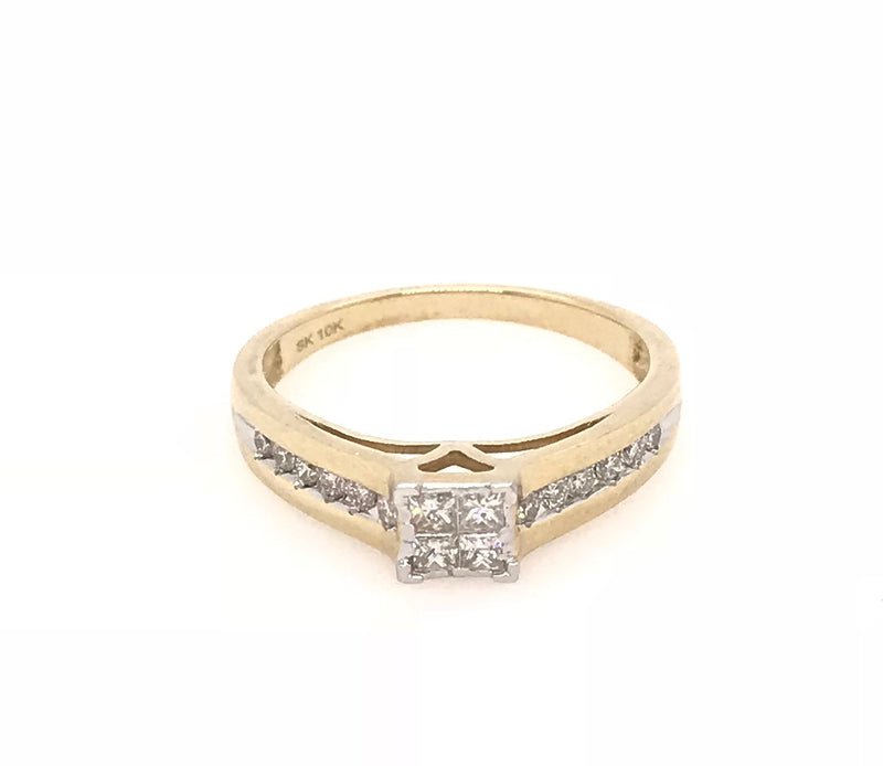 10ct Yellow Gold Bridal Set 