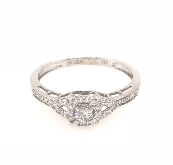 10ct White Gold Diamond Bridal Set 