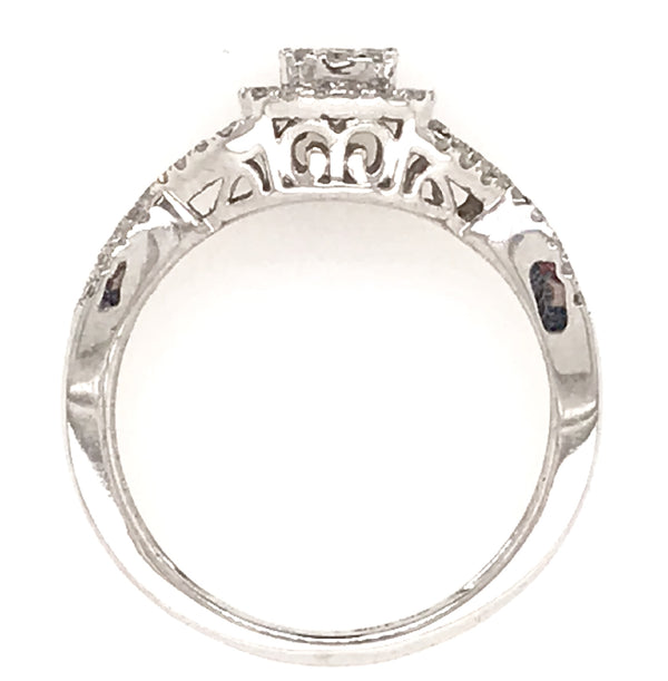 10ct White gold Diamond Bridal set 