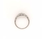 10ct White Gold Crown Ring 