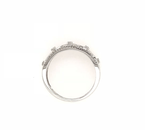 10ct White Gold Diamond Ring 