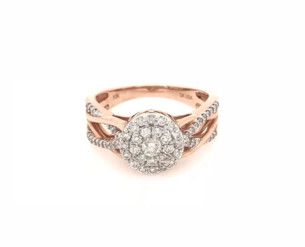 10ct Rose Gold Dress Ring 
