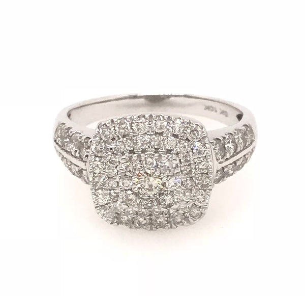 10ct White Gold Diamond Ring  7