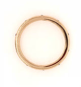 18CT ROSE GOLD FOREVER BAND GYPSY SET NATURAL BRILLIANT CUT PINK SAPPHIRES AND BRILLIANT CUT DIAMONDS HAND CRAFTED