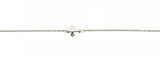 9CT WHITE GOLD FAITH CROSS BRACELET 18CMS LONG BELCHER LINK EXTRA JUMPRING AT 15CMS HAND CRAFTED