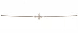 9CT WHITE GOLD FAITH BRACELET