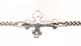 9CT WHITE GOLD FAITH BRACELET