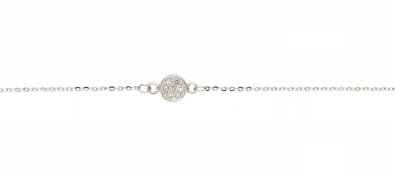 BRACELET 18CT WHITE GOLD DIAMOND BRACELET IMPORTED