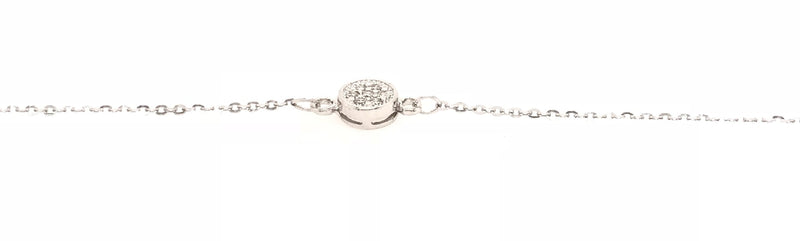 BRACELET 18CT WHITE GOLD DIAMOND BRACELET IMPORTED
