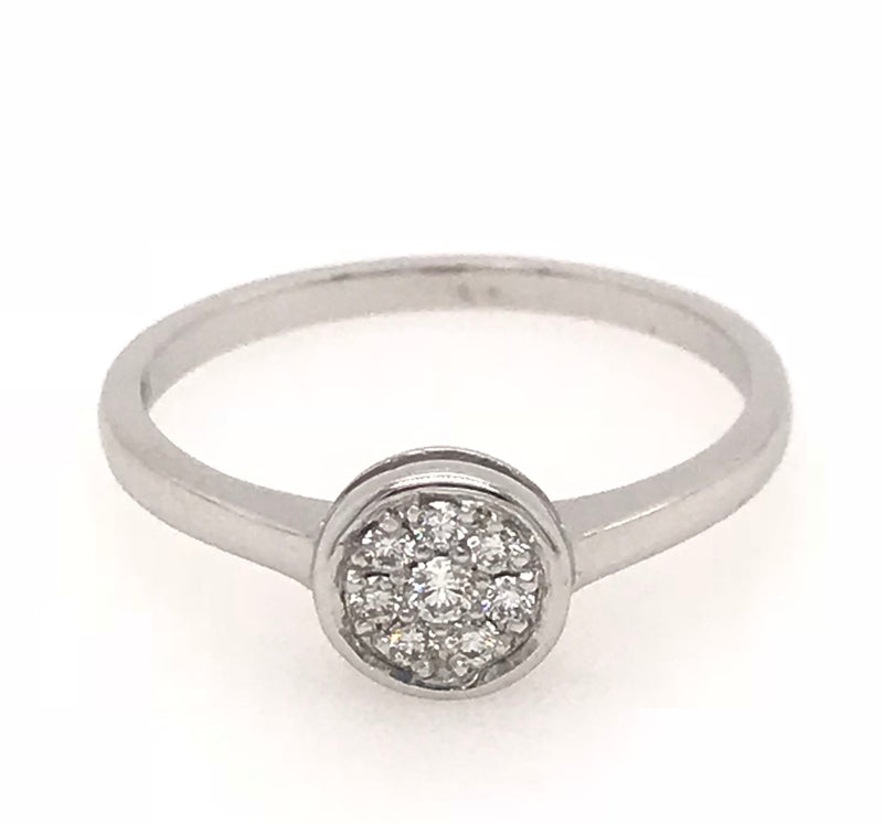 18ct White Gold Diamond stud Earrings 