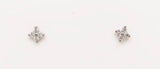 18ct White gold diamond stud earrings 