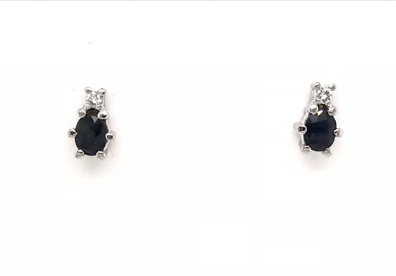 9ct white Gold Gem Stone Pendant 