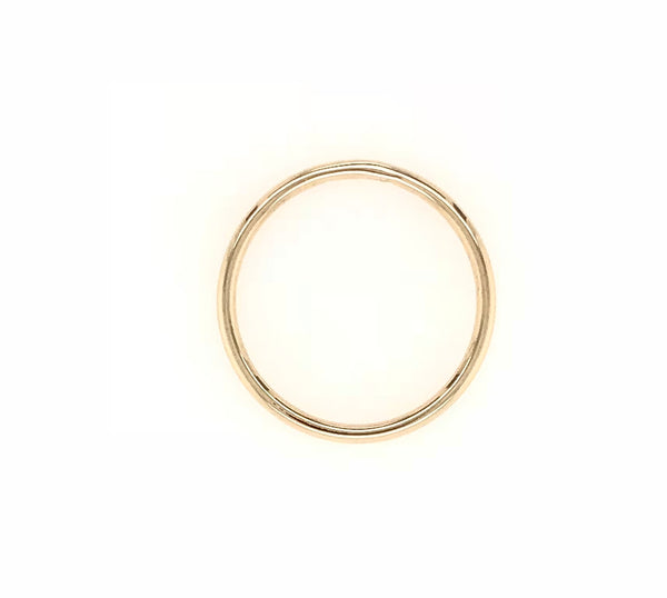 18CT YELLOW GOLD FOREVER WEDDING BAND HAND CRAFTED