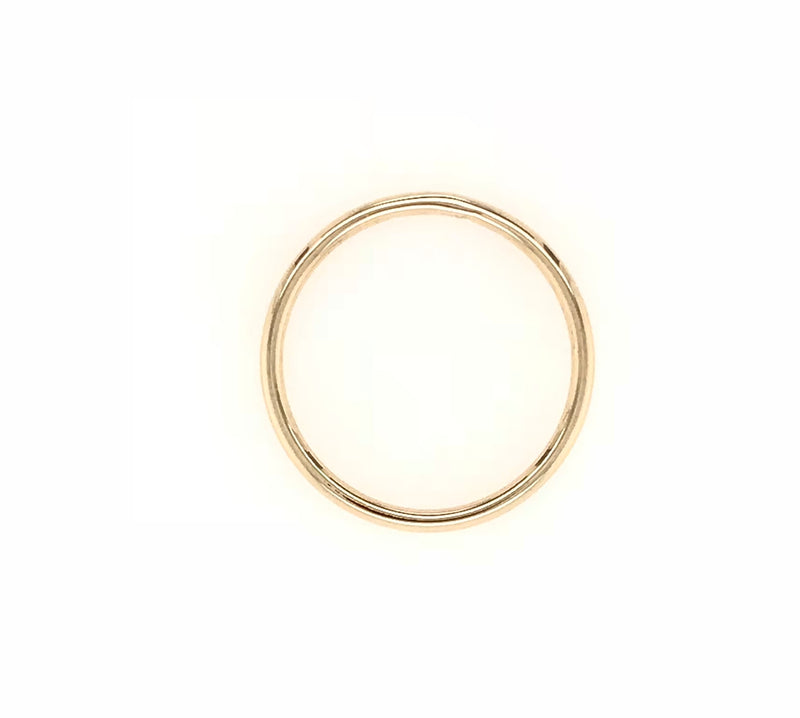 18CT YELLOW GOLD FOREVER WEDDING BAND HAND CRAFTED