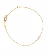18CT YELLOW AND ROSE GOLD BRACELET WITH PAVE SET DIAMONS HAND CRAFTED
