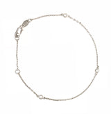 18CT BRACELET DIAMONDS WHITE GLD BEZEL SET HAND CRAFTED