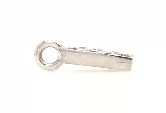18ct White Gold Diamond Initial B Pendant