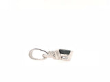 18CT WHITE GOLD BLUE SAPPHIRE AND DIAMOND PENDANT HAND CRAFTED 4