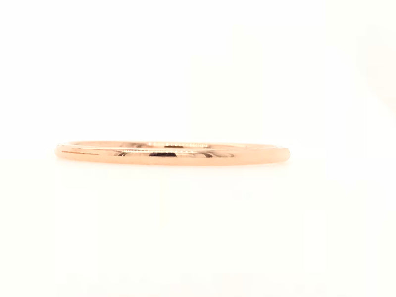 9CT ROSE GOLD FOREVER PLAIN TUBE DESIGN STACKABLE RING / WEDDING BAND HAND CRAFTED