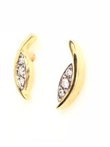 18ct Yellow Gold Diamond Stud Earrings