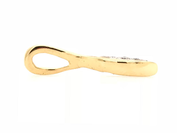 18ct Yellow Gold Diamond Pendant 4