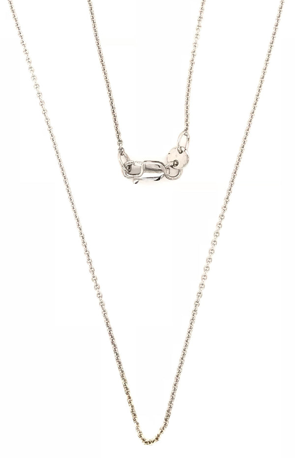 9ct White Gold Belcha Chain 