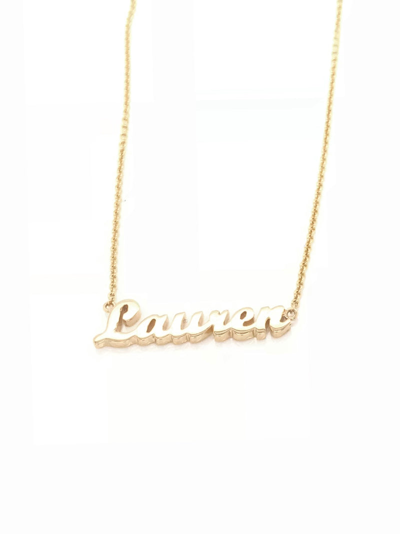 9ct Yellow Gold Name Lauren Chain 