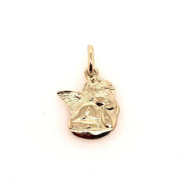 9ct Yellow gold Angel charm 