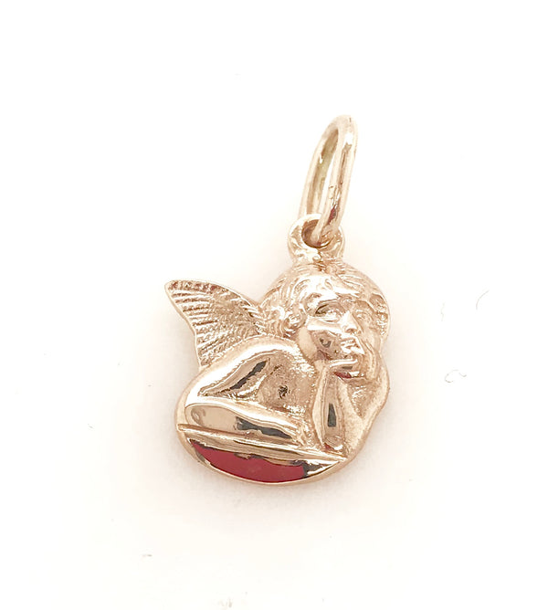 9ct Rose gold Angel charm 