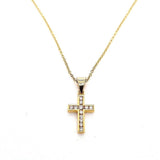 18ct Yellow Gold Diamond Cross