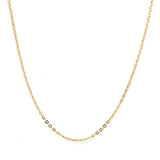 9CT YELLOW GOLD BELCHER LINK CHAIN 45CM LONG ITALIAN MADE