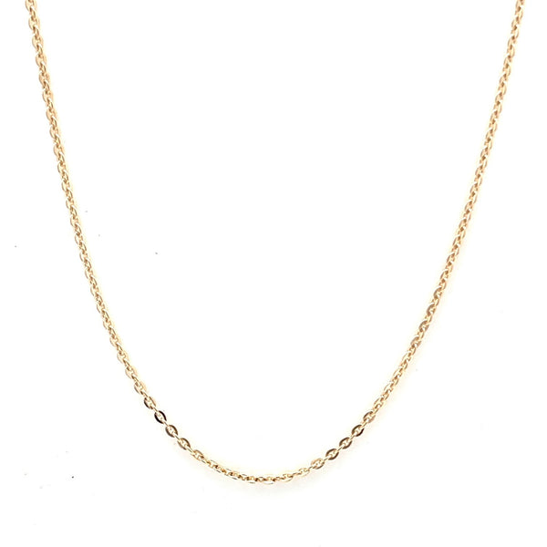 9CT YELLOW GOLD BELCHER LINK CHAIN 45CM LONG ITALIAN MADE