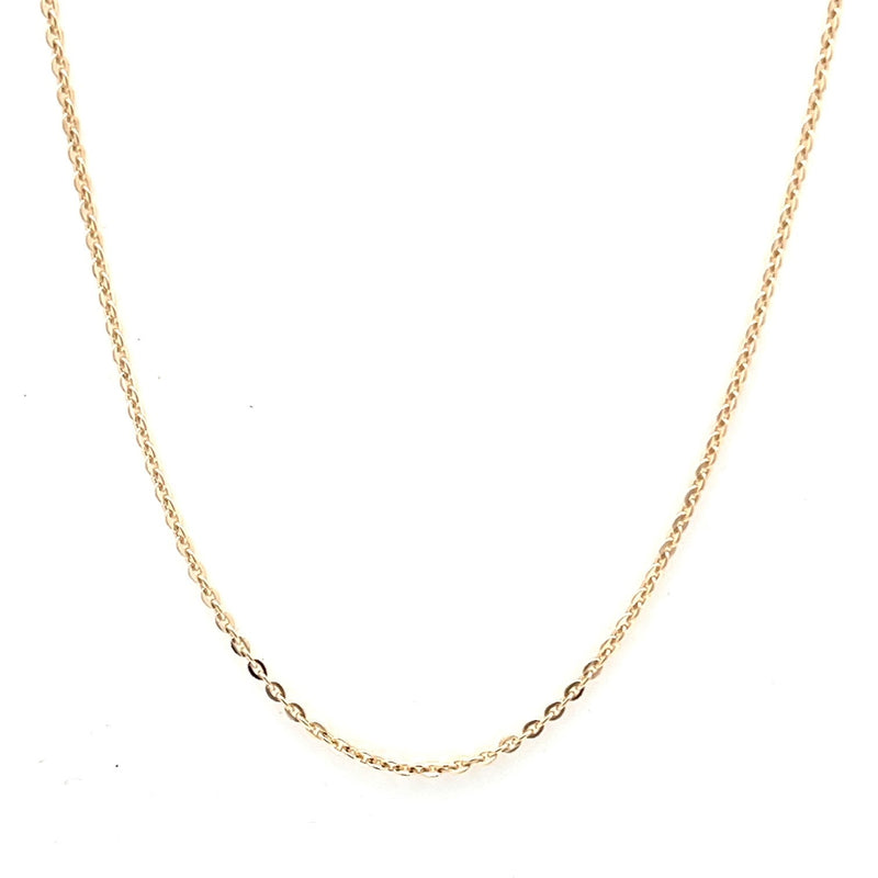 9CT YELLOW GOLD BELCHER LINK CHAIN 45CM LONG ITALIAN MADE