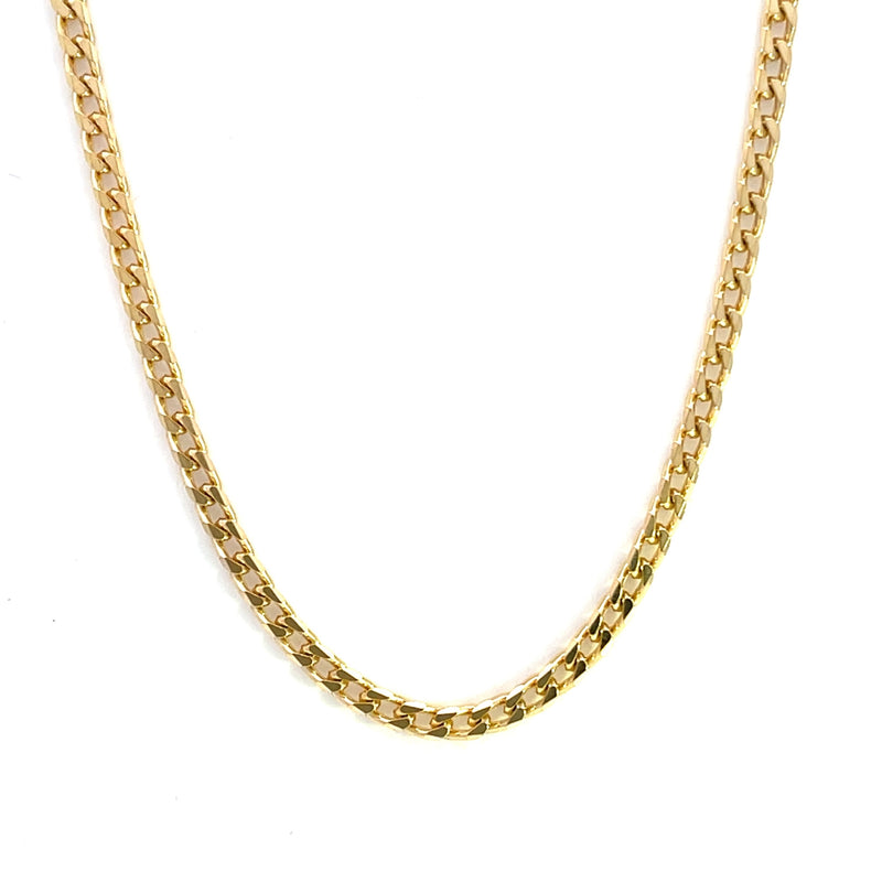 9CT YELLOW GOLD CURBY SQUARE LINK CHAIN ITALIAN MADE Cricelli Jewellers