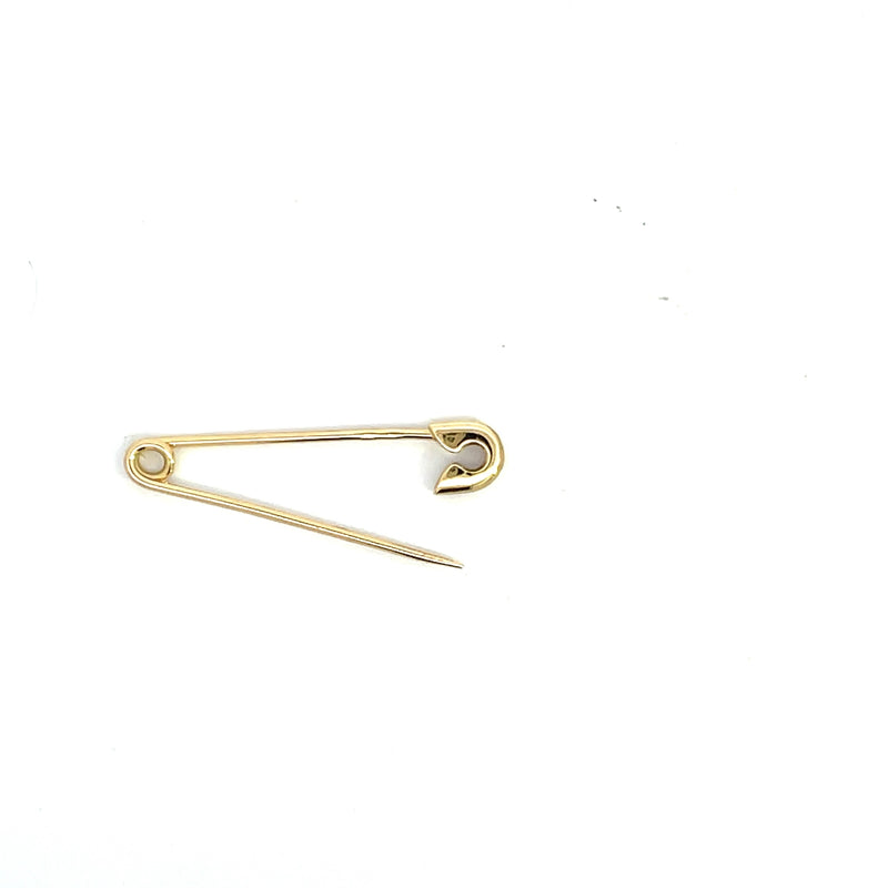 18CT YELLOW GOLD BROACH PIN HAND CRAFTED