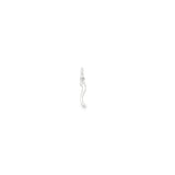 PENDANT 9CT WHITE GOLD CORNICELLO/CHILL 15MM PLUS BAIL