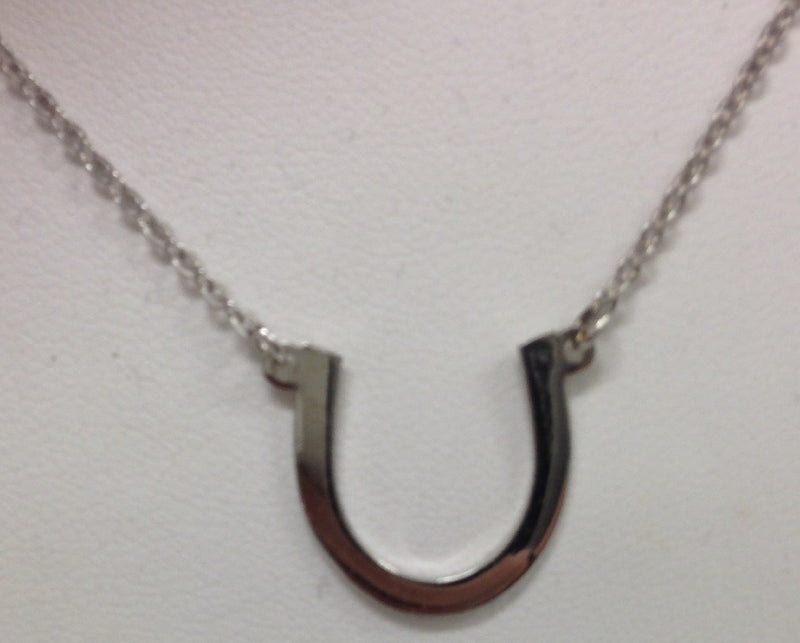 9ct y/g horseshoe necklace 45CM