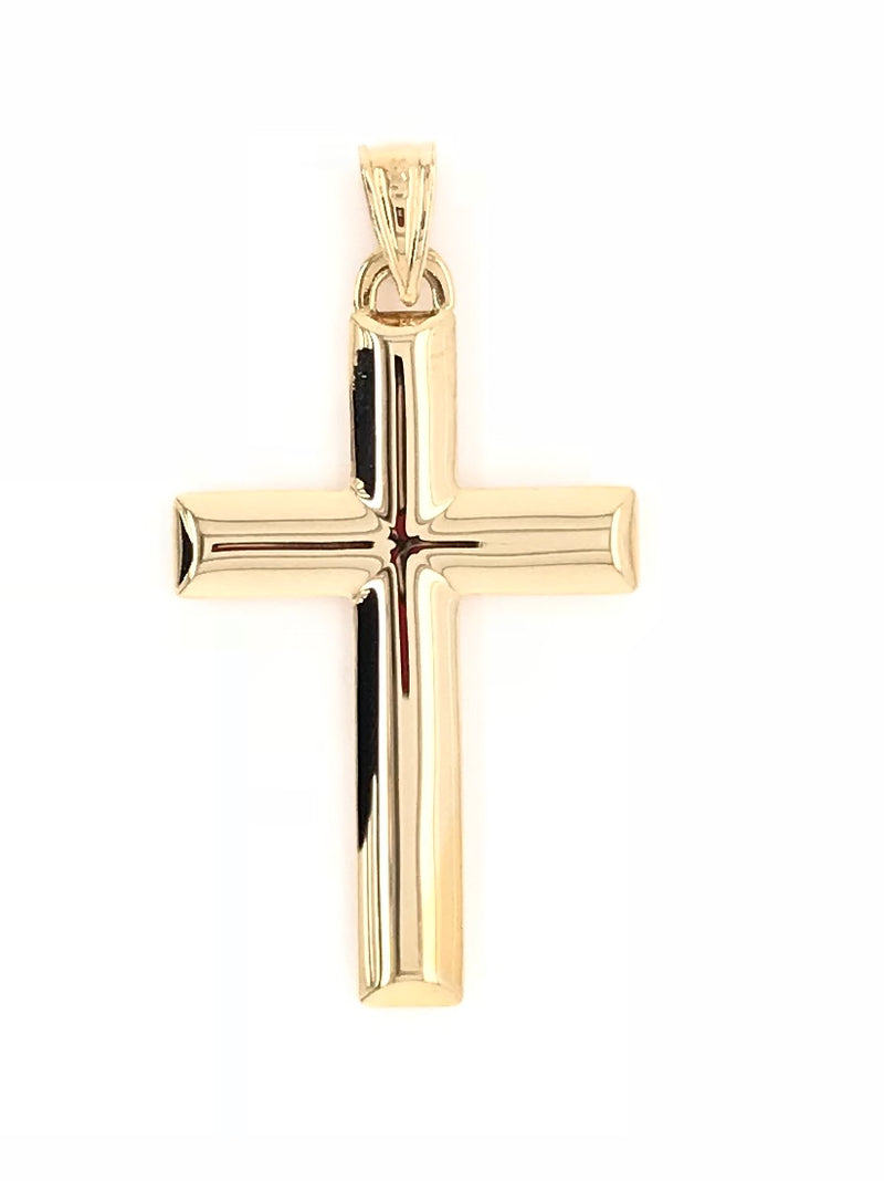 9ct Yellow Gold Double sided CROSS