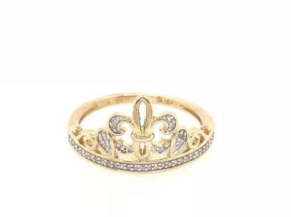 10ct Yellow Gold Crown Ring