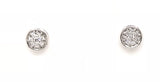 18ct White Gold Diamond stud Earrings