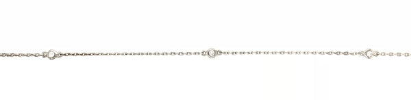 18CT WHITE GOLD BRACELET PAVE SET WITH DIAMONDS HAND CRAFTED