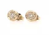 18ct yellow Gold Diamond Stud Earrings