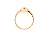 9CT ROSE GOLD SPOT ME ROUND TOP RING CHILD / ADULT PAVÉ SET BRILLIANT CUT DIAMONDS HAND CRAFTED