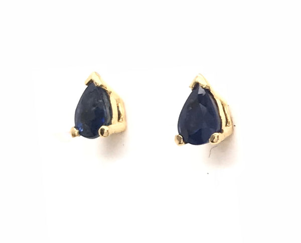 18ct Yellow Gold Gem Stone Stud Earrings