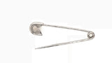 18CT WHITE GOLD SAFETY PIN BORACH HAND CRAFTED