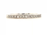 18CT WHITE GOLD WEDDING BAND / RING PAVE'SET BRILLIANT CUT DIAMONDS HAND CRAFTED