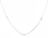 9ct White Gold Diamond Necklace